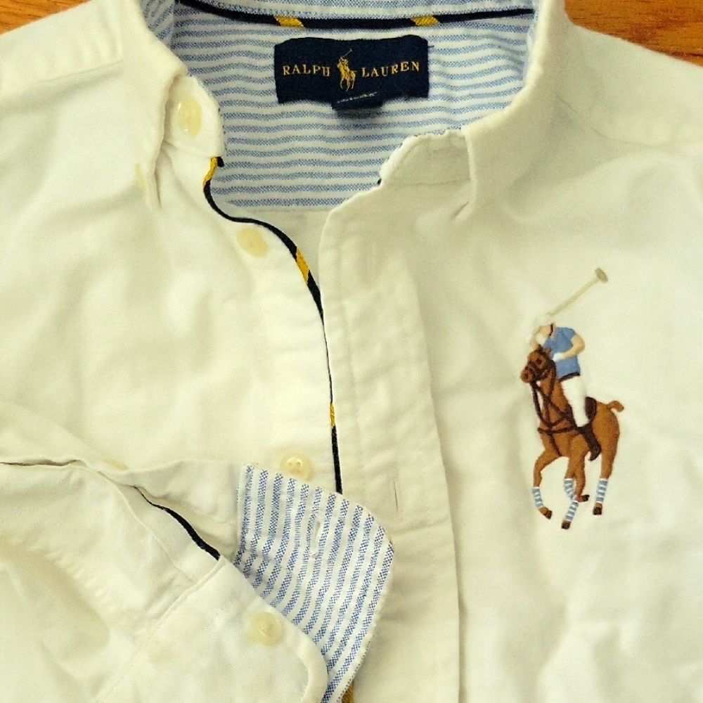 Ralph Lauren White Pony Shirt
